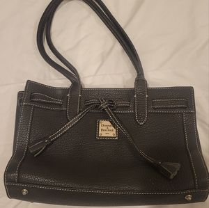 Dooney & Bourke Black All Weather Leather shoulder purse